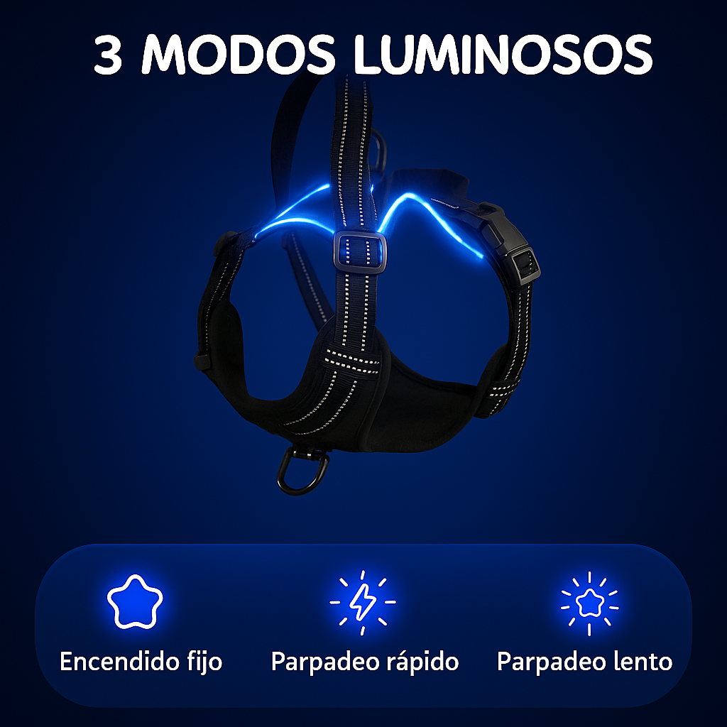 Arnés LED Ergonómico "BrilloSeguro"