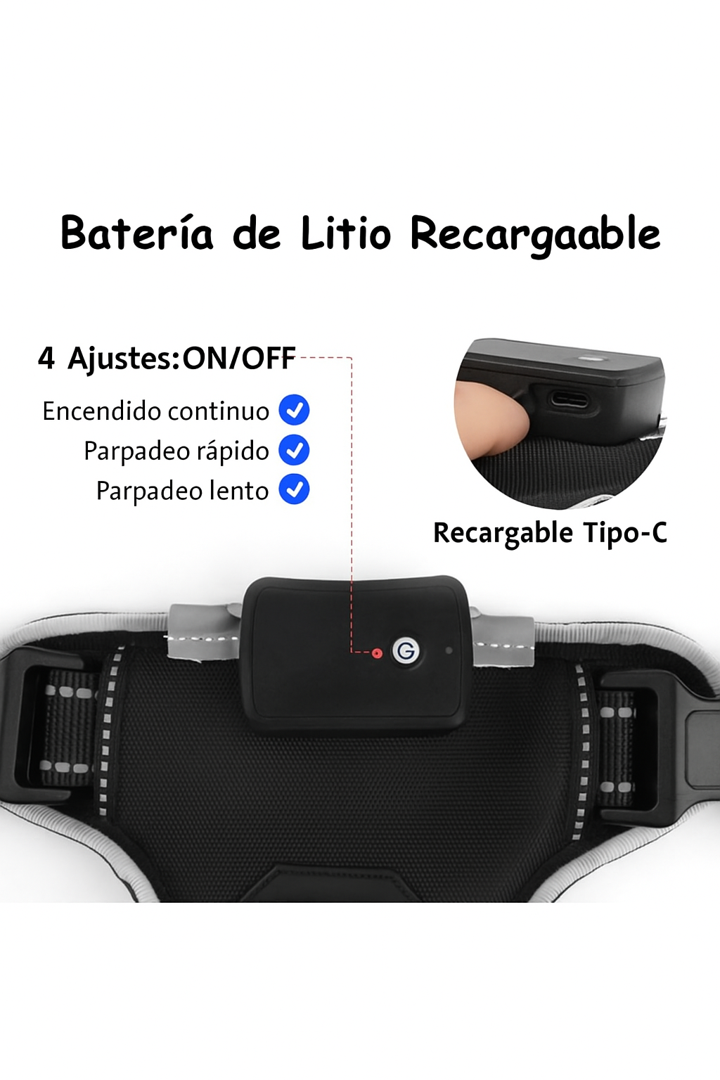 Arnés LED Ergonómico "BrilloSeguro"