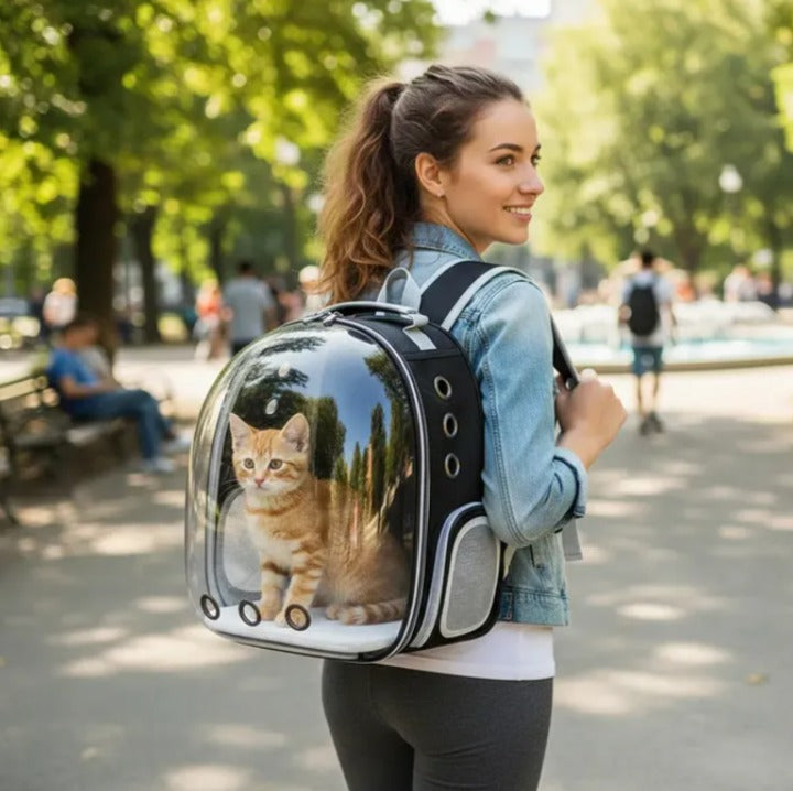 Mochila Transportadora Transparente "ViajeSeguro"