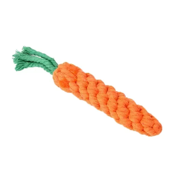 Dog Carrot Bite Rope Chew Toy