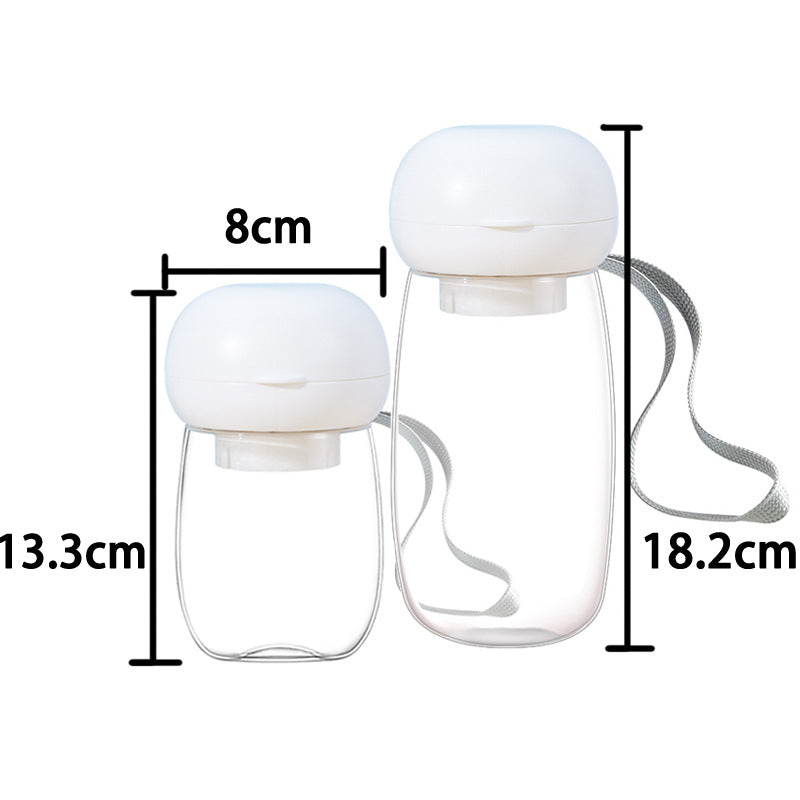 Portable Dog Water Bottle with Drinking Trough