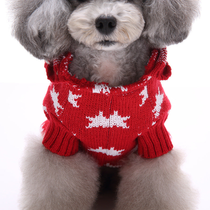 Festive Christmas Dog Sweater