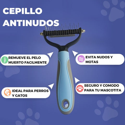 Cepillo Antinudos para Mascotas "SinNudos"