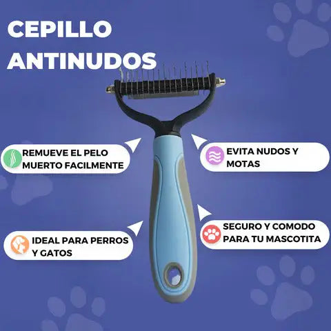 Detalle de cerdas del cepillo SinNudos