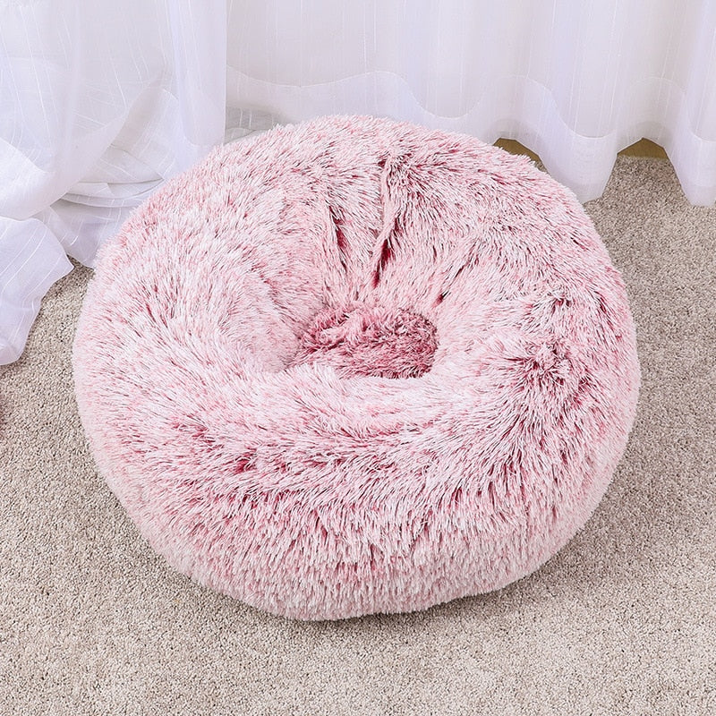 Cozy Plush Calming Pet Bed