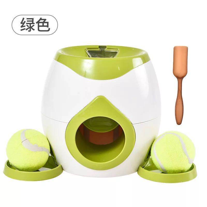 2-ball dog launcher/feeder toy - Moment Pets