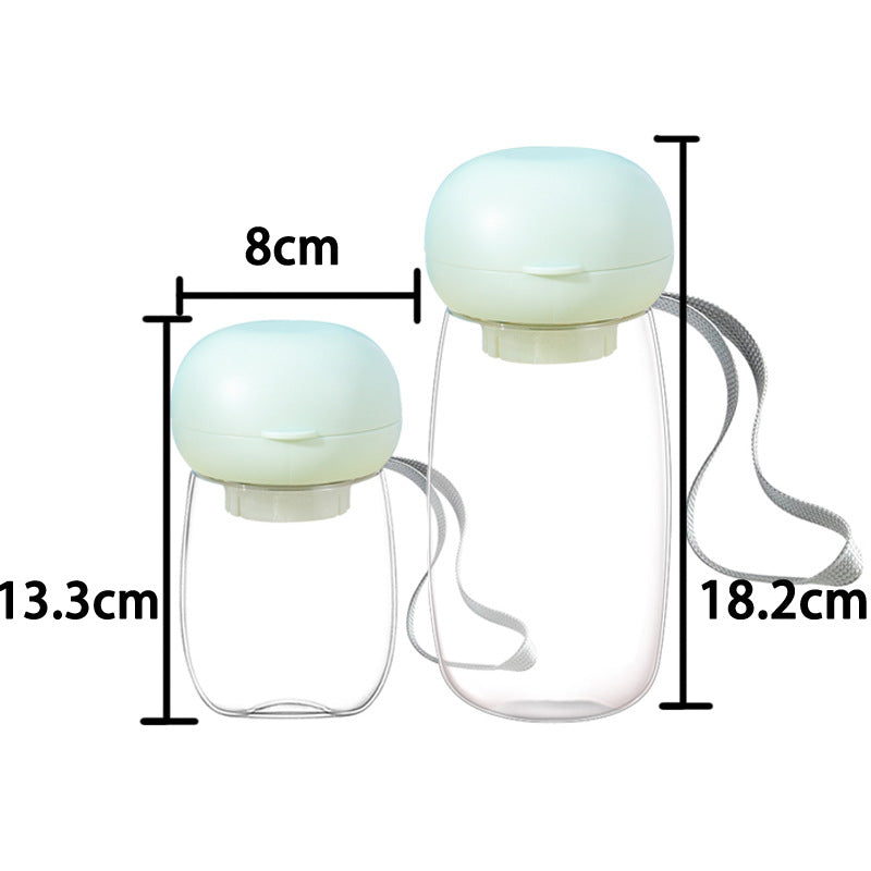 Portable Dog Water Bottle with Drinking Trough