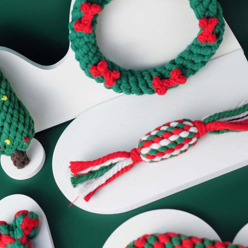 Holiday Rope Toy Set for Dogs