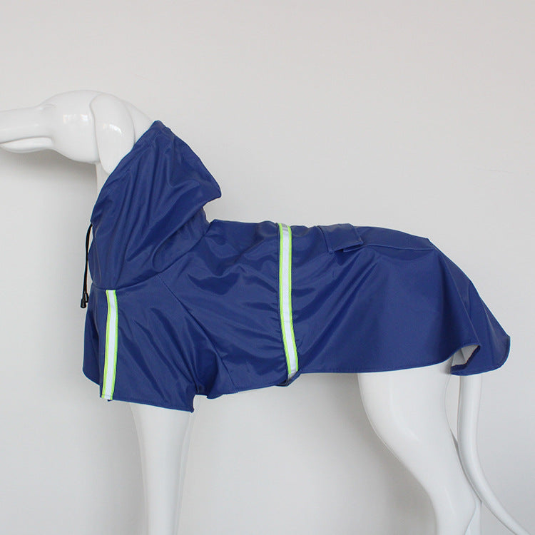 Hooded Rain Poncho for Large Dogs