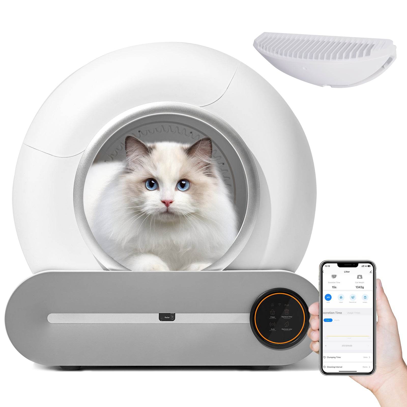 Smart Automatic Odor-Eliminating Litter - Moment Pets
