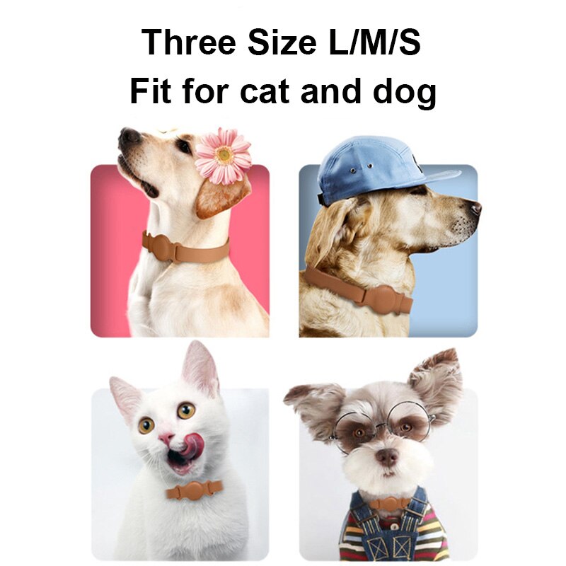 Leather AirTag Pet Collar