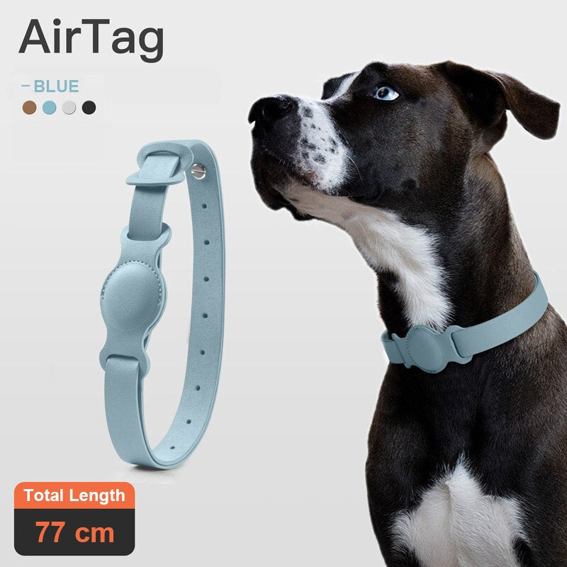 Leather AirTag Pet Collar