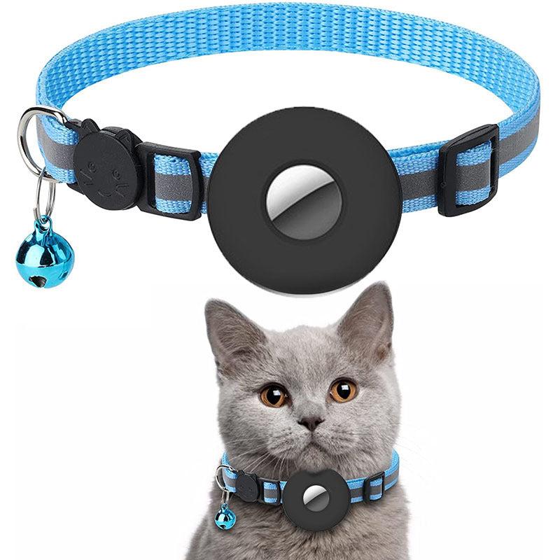 AirTag Cat Collar — Reflective with Bell