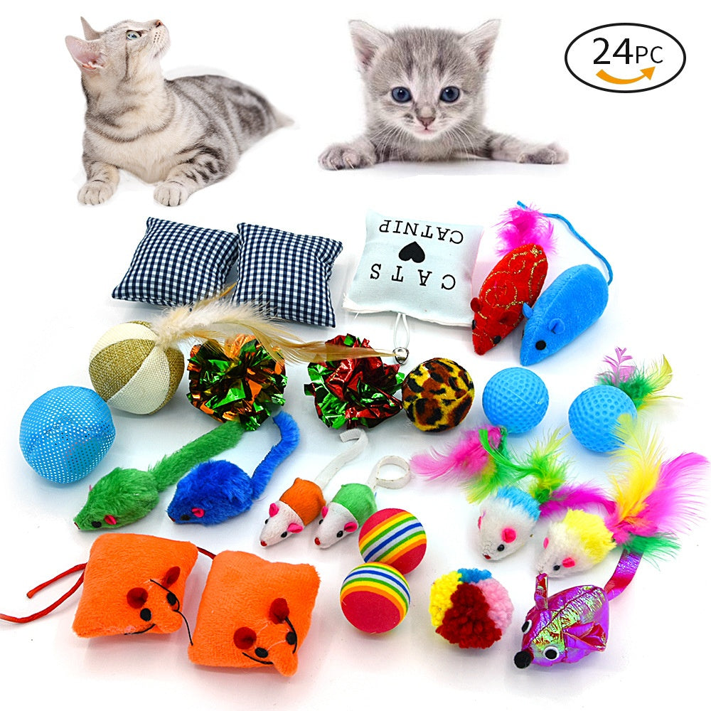 24-Piece Cat Toy Value Set