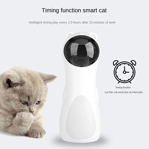 Cat Laser Toy Automatic Timing Laser Cat Toy Dual Power Supply LED Laser Wand Pet Laser Toy