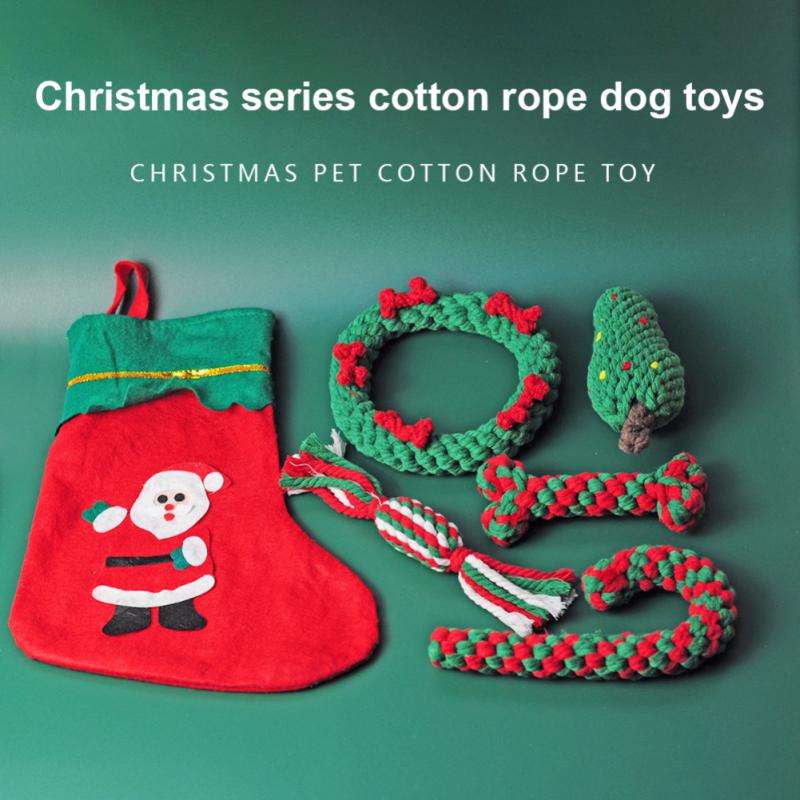 Holiday Rope Toy Set for Dogs