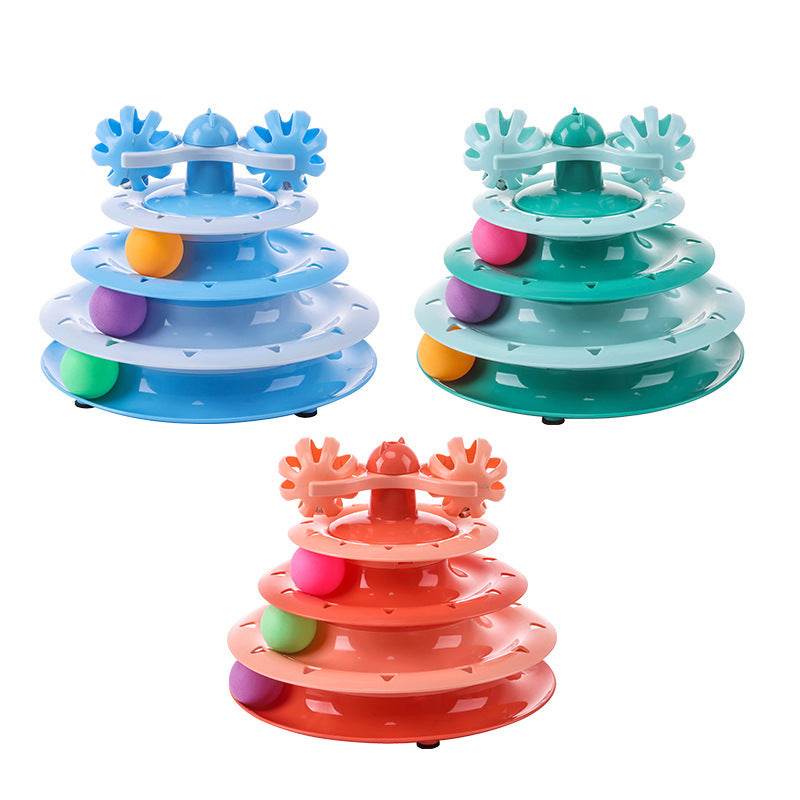 Four-Layer Cat Turntable Toy - Moment Pets