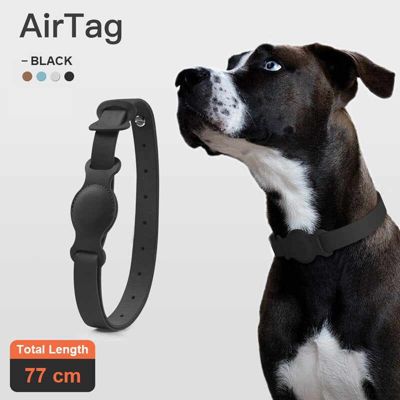 Leather AirTag Pet Collar