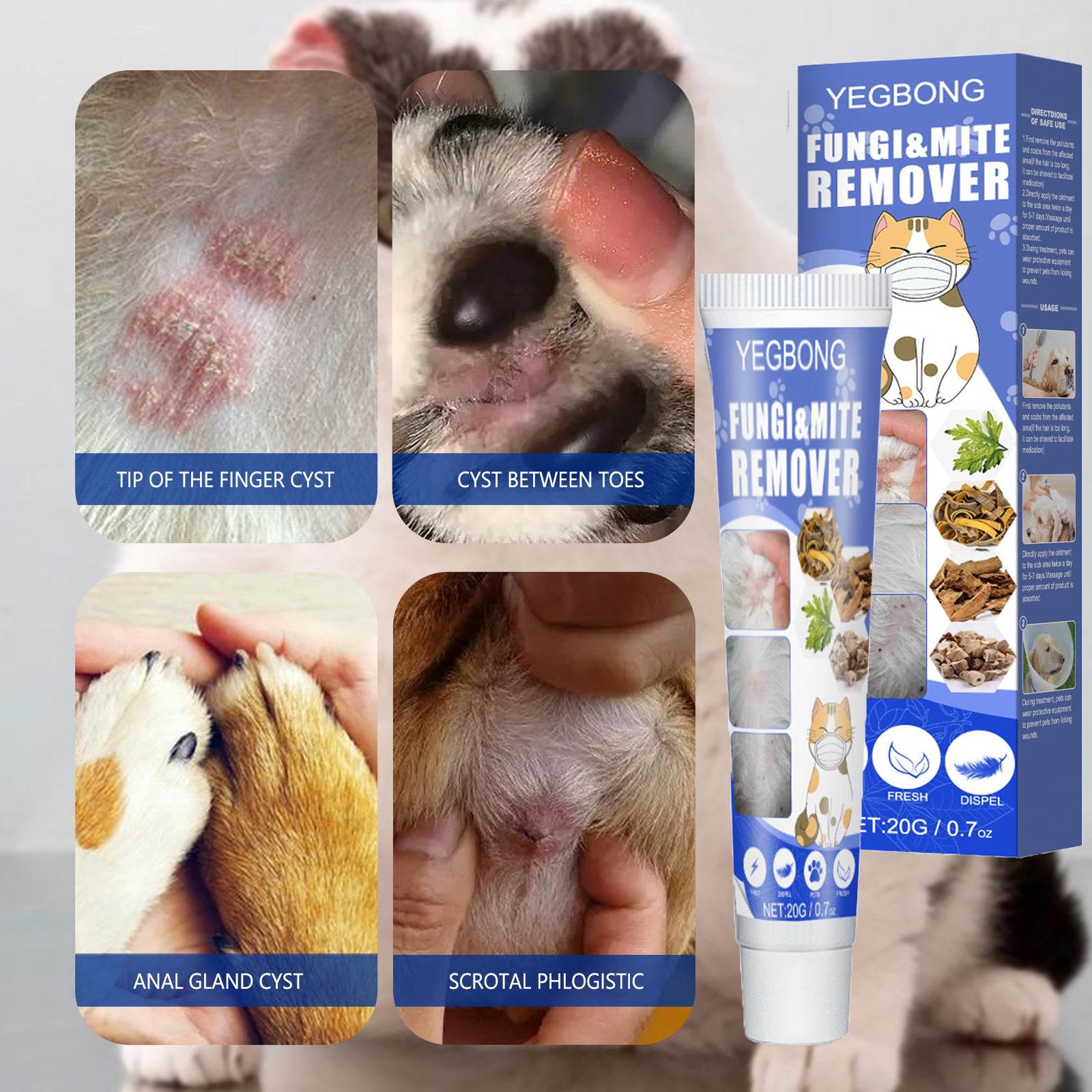 Pet Mite Relief Cream - Moment Pets