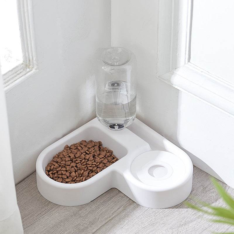 🐾 Smart Corner Pet Bowl – Clean Eating, No Mess! - Moment Pets