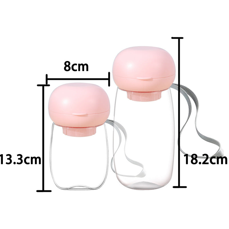 Portable Dog Water Bottle with Drinking Trough