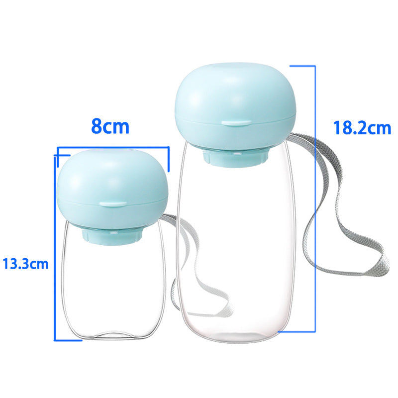 Portable Dog Water Bottle with Drinking Trough