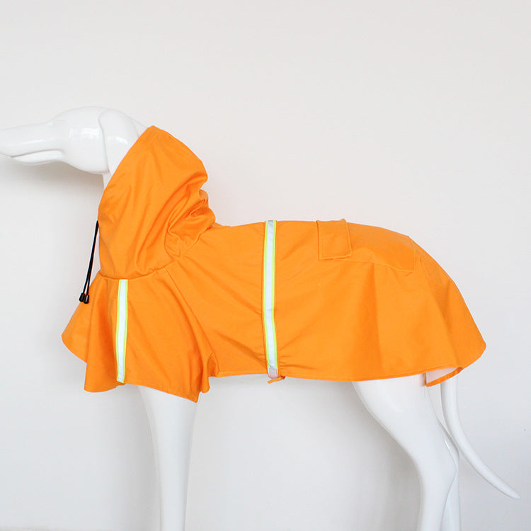 Hooded Rain Poncho for Large Dogs