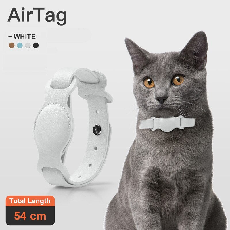 Leather AirTag Pet Collar