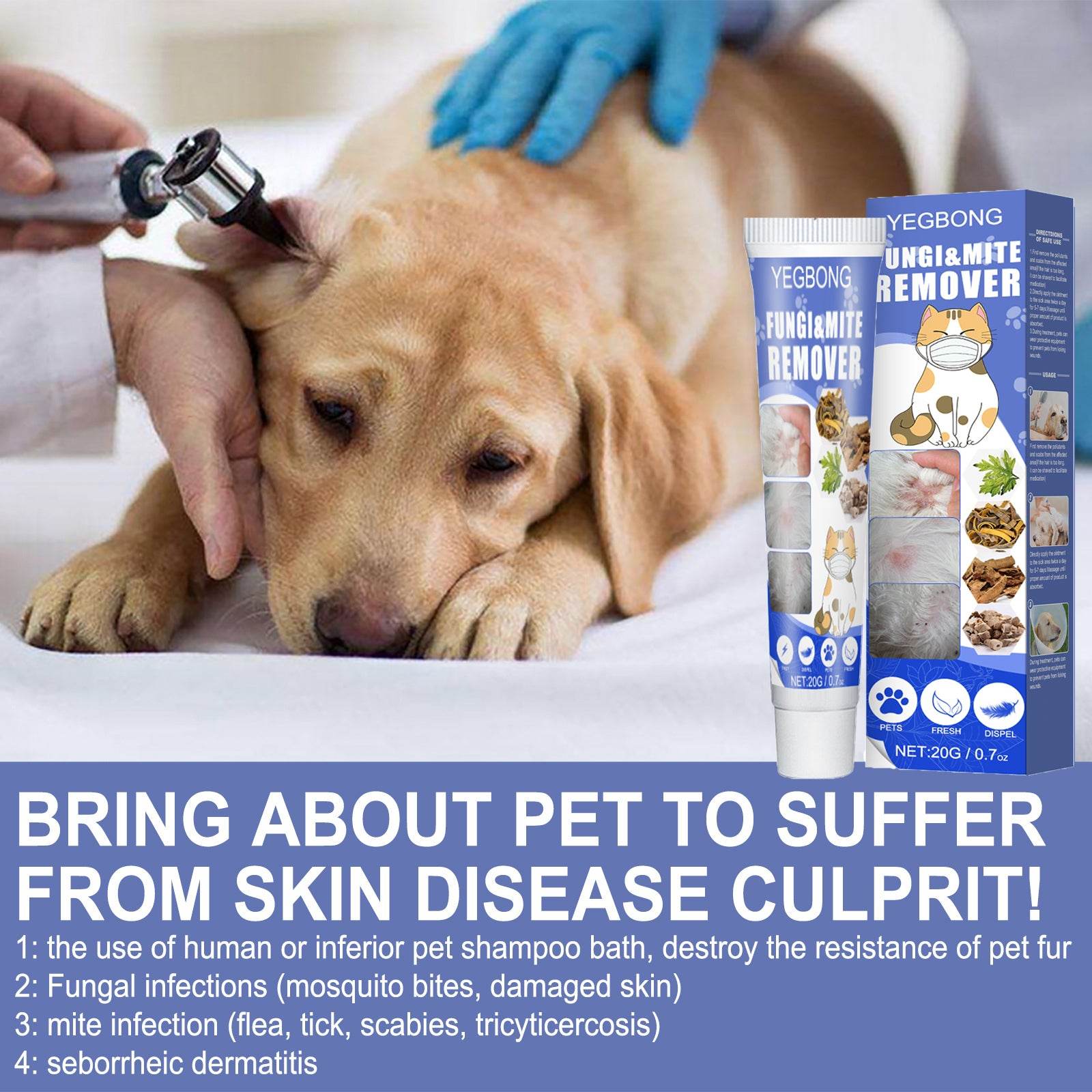 Pet Mite Relief Cream - Moment Pets