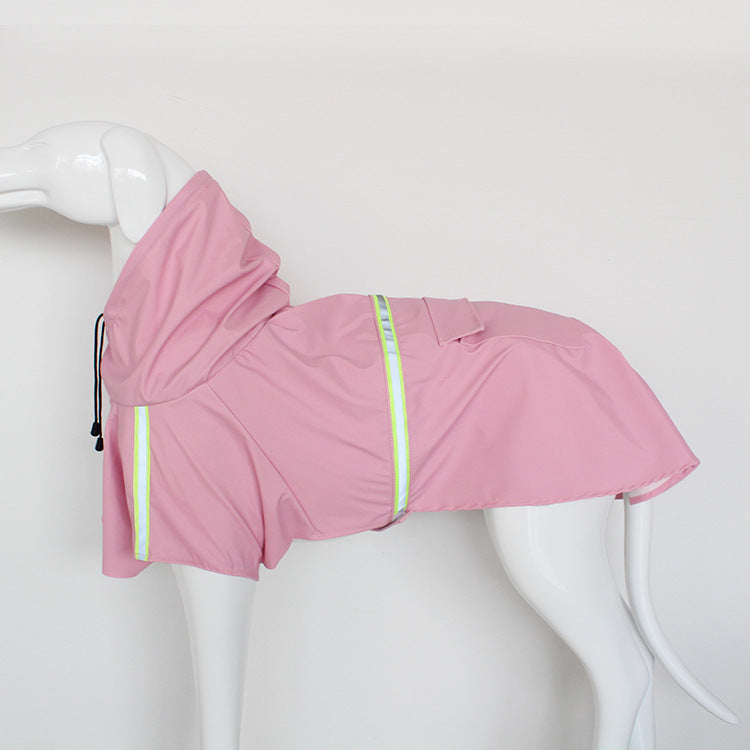 Hooded Rain Poncho for Large Dogs