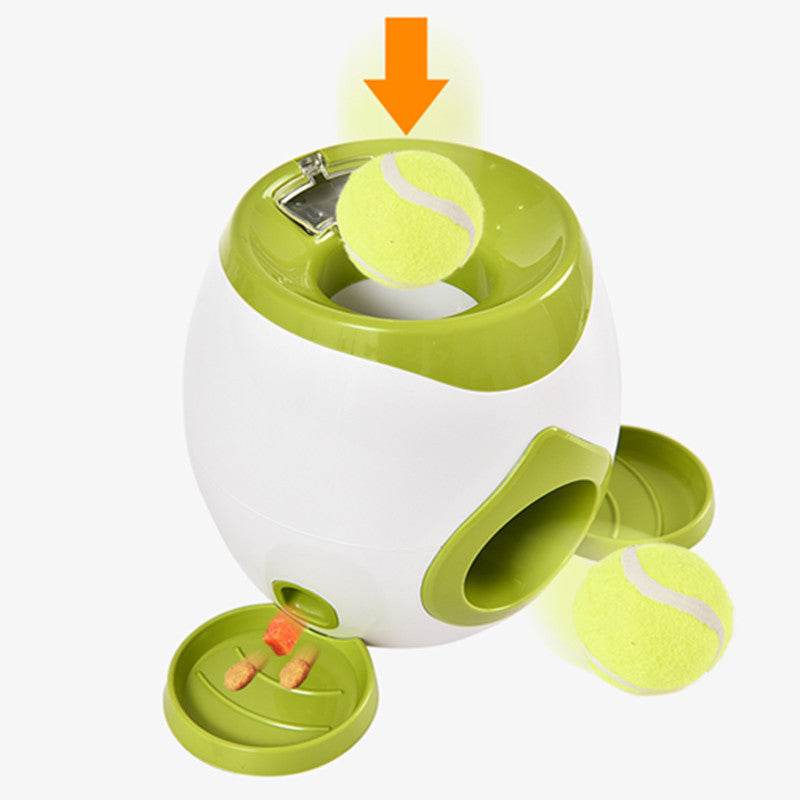 2-ball dog launcher/feeder toy - Moment Pets