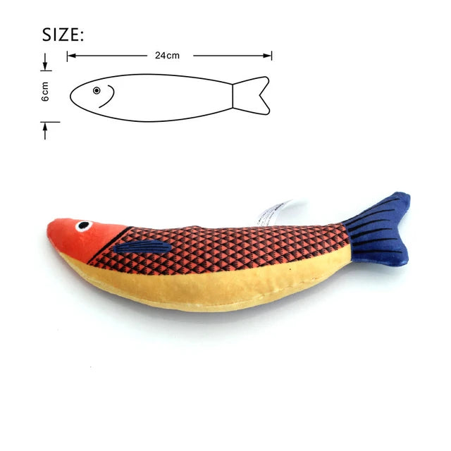 Cat Catnip 3D Simulation Fish Toy