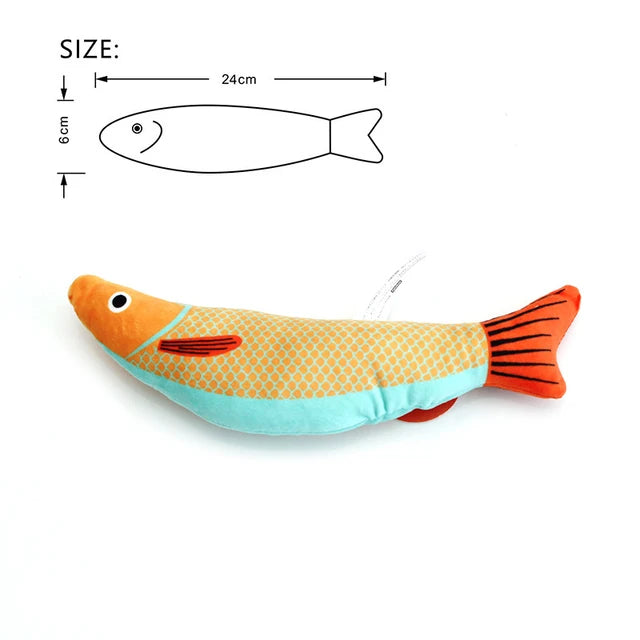 Cat Catnip 3D Simulation Fish Toy