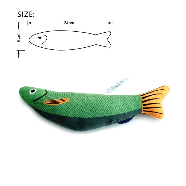 Cat Catnip 3D Simulation Fish Toy