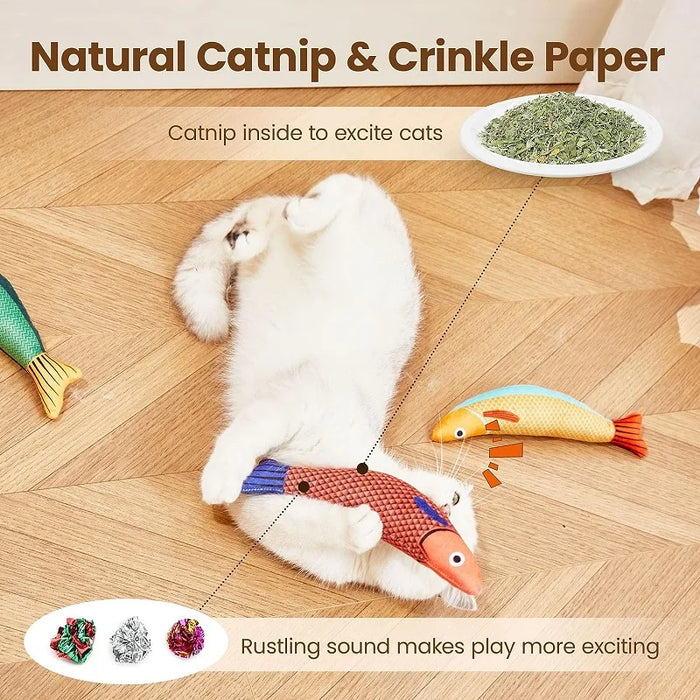 Cat Catnip 3D Simulation Fish Toy