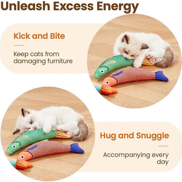 Cat Catnip 3D Simulation Fish Toy