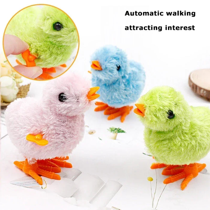 Cat Wind Up Jumping Chicken Toy