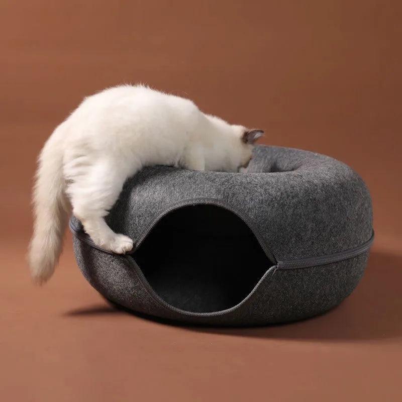 Cozy Cat Tunnel Bed - Moment Pets | Everything Your Pet Needs