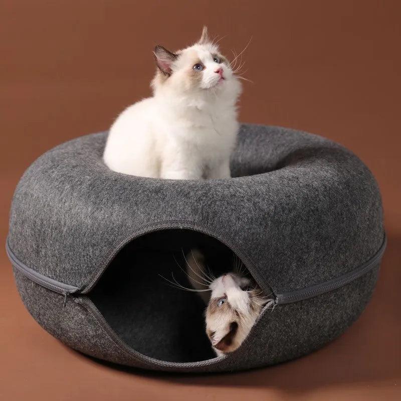 Cozy Cat Tunnel Bed - Moment Pets | Everything Your Pet Needs