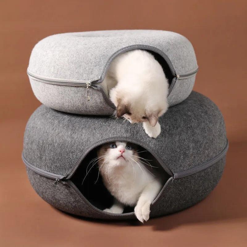 Cozy Cat Tunnel Bed - Moment Pets | Everything Your Pet Needs