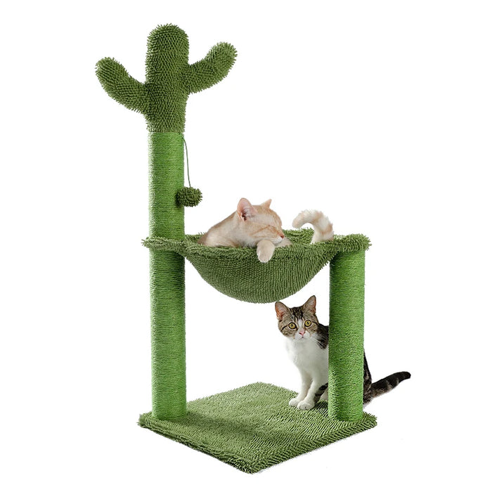 Cute Cactus Cat Tree Toy