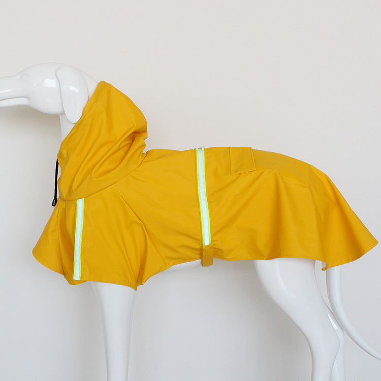 Hooded Rain Poncho for Large Dogs