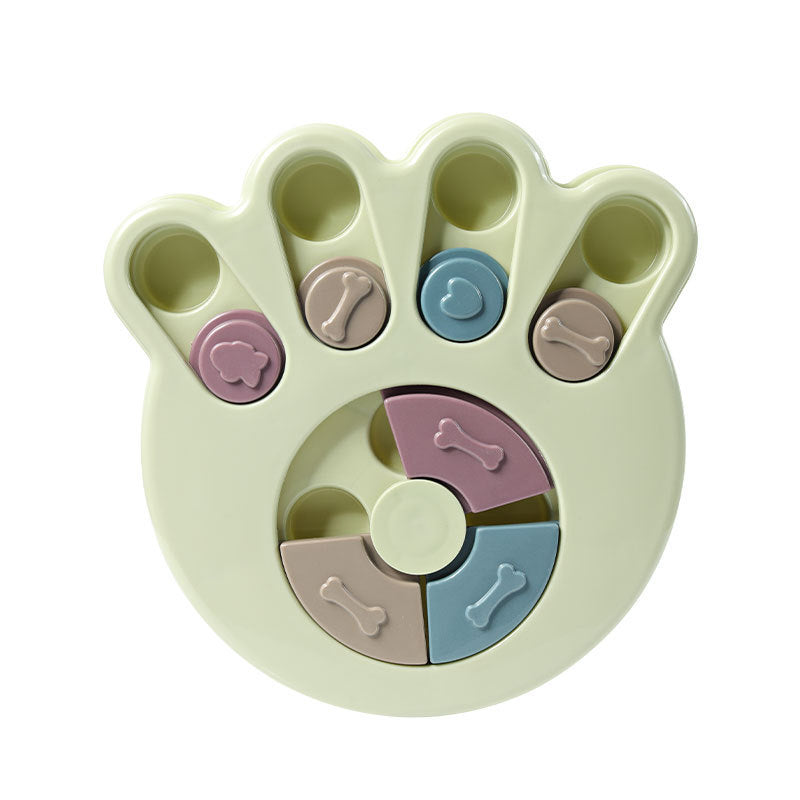 Slow Feeder Bowl — Paw Print Puzzle