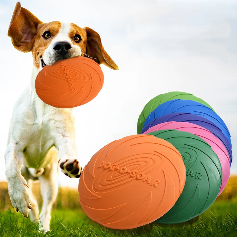 Silicone Dog Flying Disc Toy - Moment Pets