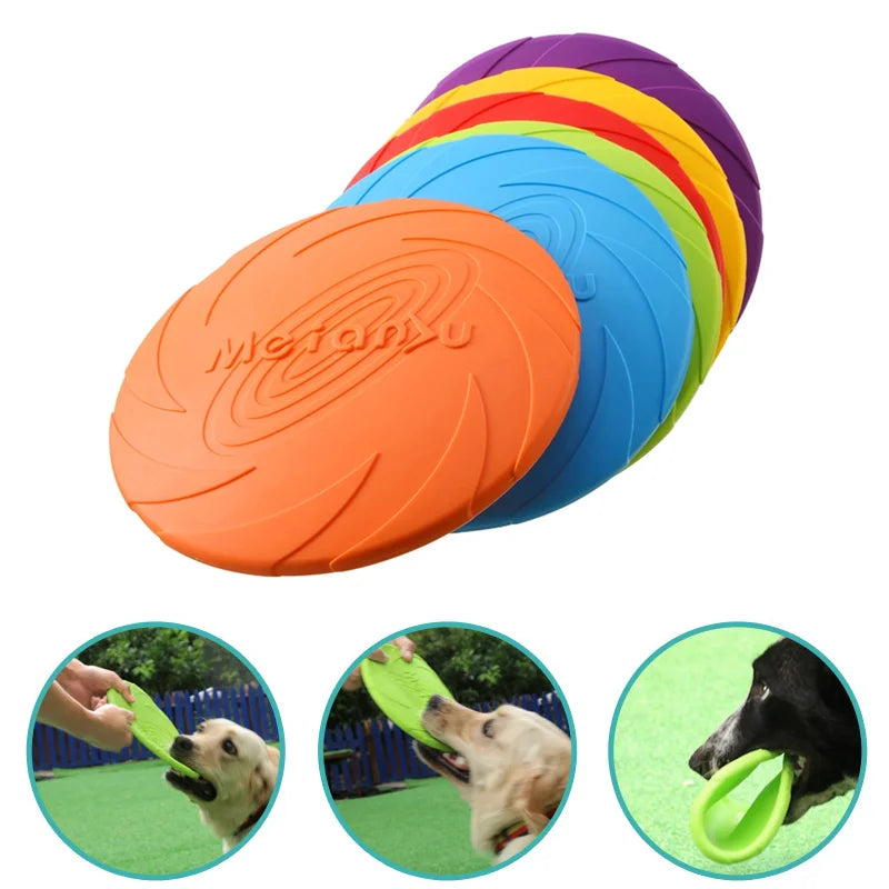 Silicone Dog Flying Disc Toy - Moment Pets