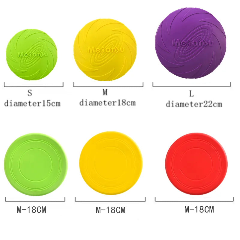 Silicone Dog Flying Disc Toy - Moment Pets