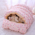 Winter Cat Bed with Sleeping Bag