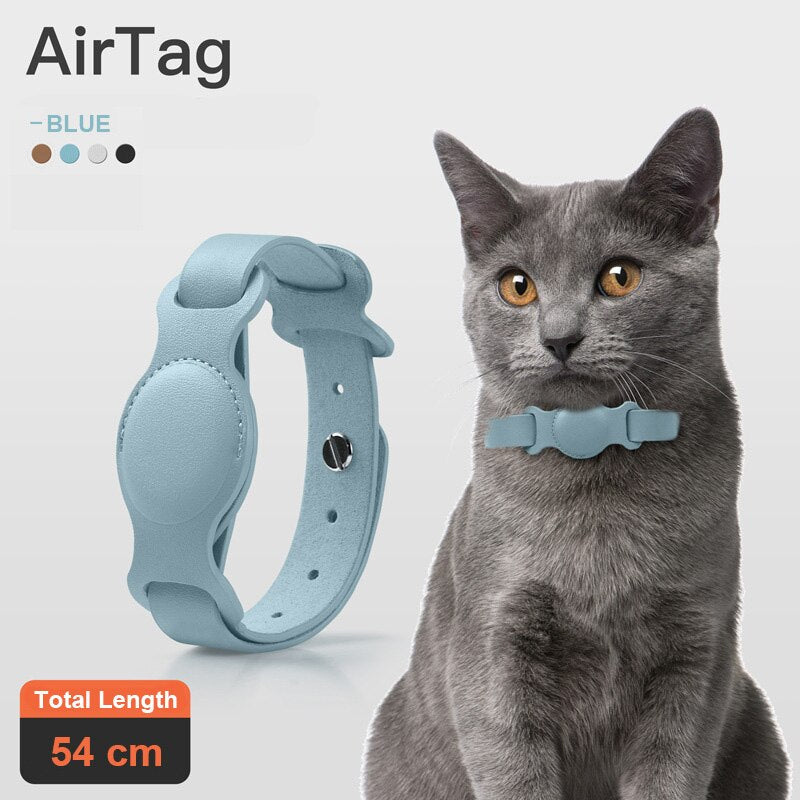 Leather AirTag Pet Collar