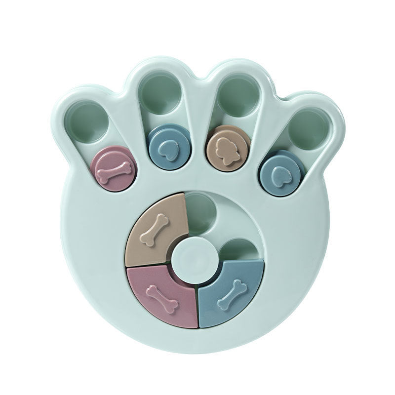 Slow Feeder Bowl — Paw Print Puzzle