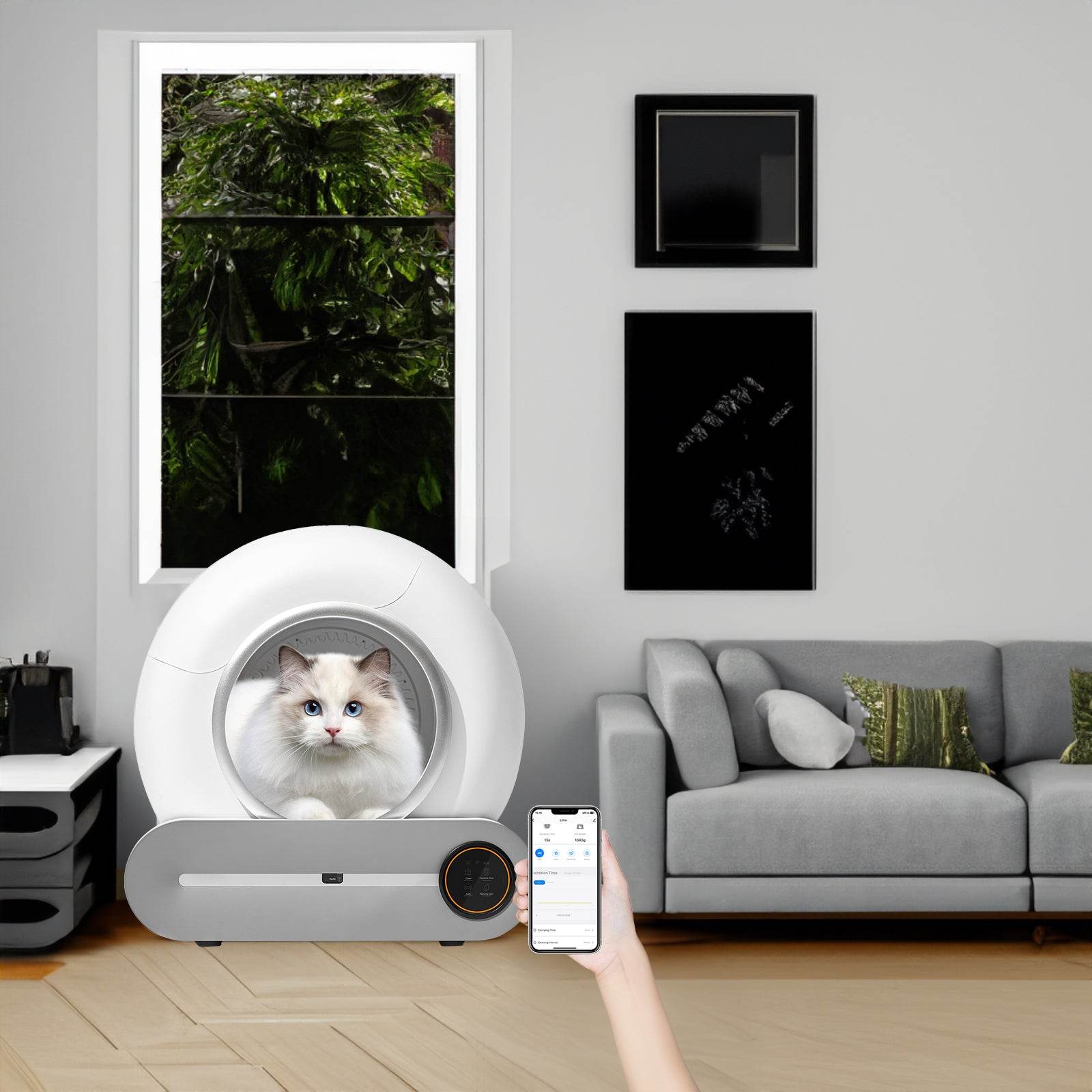 Smart Automatic Odor-Eliminating Litter - Moment Pets
